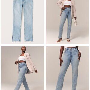 A&F Curve Love Ultra High Rise 90s Straight Jeans - Size 6/28R